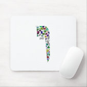 ヘブル文字VAV宝石で作られた マウスパッド (マウス)