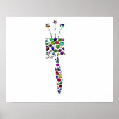 ヘブル文字ZAIN宝石で作られた ポスター (正面)