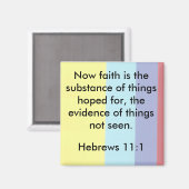 ヘブル11:1信仰マグネット マグネット (正面/裏面)