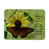 ヘブル11:1蝶 マグネット (横)