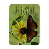 ヘブル11:1蝶 マグネット (縦)