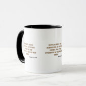 ヘブル11:1 KJVバイブル聖句Two-Tone Mug マグカップ (正面左)