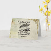 ヘブル11:6信仰がなければ、それは不可能である… カード (黄色い花)