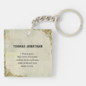 ヘブル11:6信仰がなければ、それは不可能である… キーホルダー (裏面)