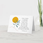 ヘブル11:6信仰のない者は神を願う カード (正面)