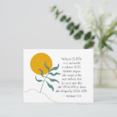 ヘブル11:6信仰のない者は神を願う ポストカード (スタンド正面)