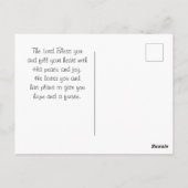 ヘブル11:6信仰のない者は神を願う ポストカード (裏面)