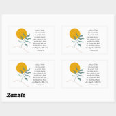 ヘブル11:6信仰のない者は神を願う 長方形シール (シート)