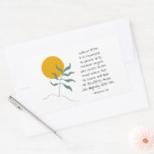 ヘブル11:6信仰のない者は神を願う 長方形シール (封筒)