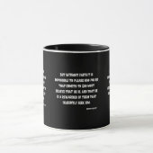ヘブル11:6 KJVバイブル聖句Two-Tone Mug マグカップ (中央)