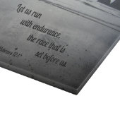 ヘブル12:1我々は耐走久力をもって… カッティングボード (角)