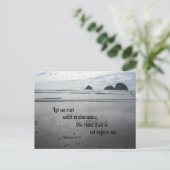 ヘブル12:1我々は耐走久力をもって… ポストカード (スタンド正面)