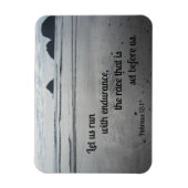 ヘブル12:1我々は耐走久力をもって… マグネット (縦)