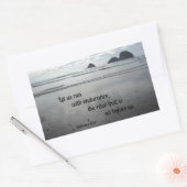 ヘブル12:1我々は耐走久力をもって… 長方形シール (封筒)