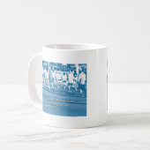 ヘブル12:1我々は走レースしよう コーヒーマグカップ (正面左)