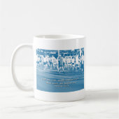 ヘブル12:1我々は走レースしよう コーヒーマグカップ (左)