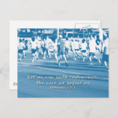 ヘブル12:1我々は走レースしよう ポストカード (正面/裏面)