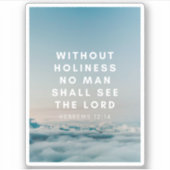 ヘブル12:14聖書の聖句 シール (正面)