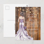 ヘブル12:15 優雅な結婚前祝賀会の招待状 ポストカード (正面/裏面)