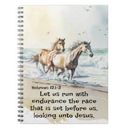 ヘブル12 1-2耐久バイブルで走私たちに行こう ノートブック