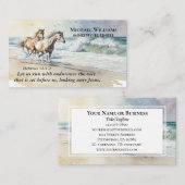 ヘブル12 1-2耐久バイブルで走私たちに行こう 名刺 (正面/裏面)