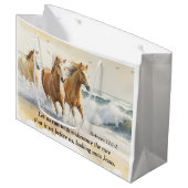 ヘブル12 1-2耐久走馬のバイブル付き ラージペーパーバッグ (正面アングル)