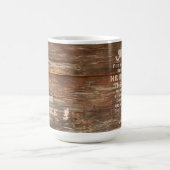 ヘブル12:2聖書の聖句の木素朴モノグラム コーヒーマグカップ (中央)