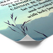 ヘブル12:27-28動揺することができるすべてのもの ポスター (角)