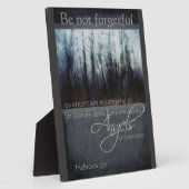 ヘブル13:2エンジェル引用文 フォトプラーク (側面)