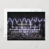 ヘブル13:2エンターテインメント天使 ポストカード (正面/裏面)