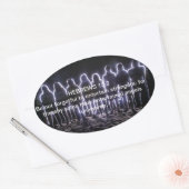 ヘブル13:2エンターテインメント天使 楕円形シール (封筒)