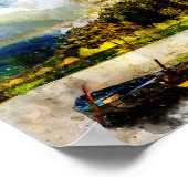 ヘブル13:5わたしは決してあなた離れを見捨てず、あなたを見捨てない ポスター (角)