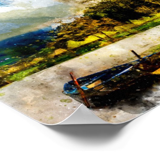 ヘブル13:5わたしは決してあなた離れを見捨てず、あなたを見捨てない ポスター (角)