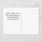 ヘブル13:5わたしは決してあなた離れを見捨てず、あなたを見捨てない ポストカード (裏面)