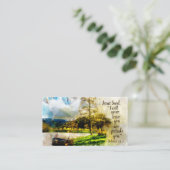 ヘブル13:5わたしは決してあなた離れを見捨てず、あなたを見捨てない 名刺 (スタンド正面)