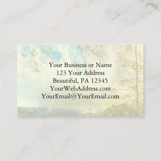 ヘブル13:5わたしは決してあなた離れを見捨てず、あなたを見捨てない 名刺 (裏面)