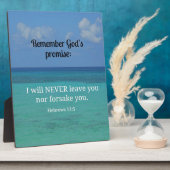 ヘブル13:5わたしは決して離れお前を見捨てない… フォトプラーク (側面)