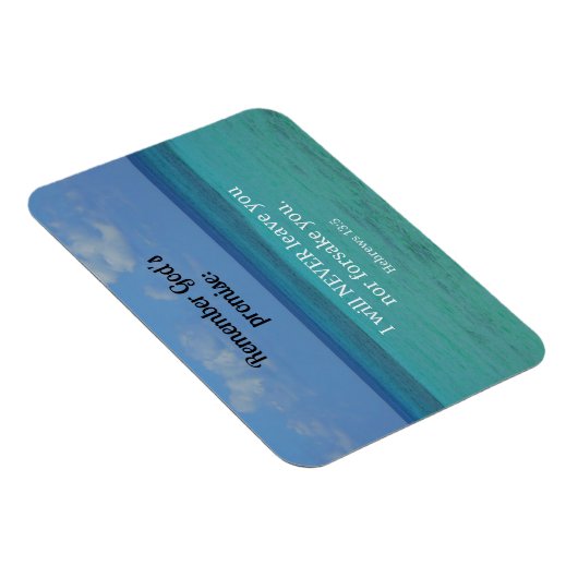 ヘブル13:5わたしは決して離れお前を見捨てない… マグネット (右側)