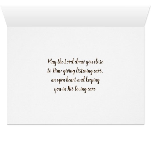 ヘブル13:5私は決してあなた離れのあいさつきカードを持たない (内部横(下))