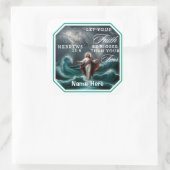 ヘブル13:6恐怖の肯定の信仰カスタムの信仰 スクエアシール (バッグ)