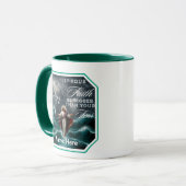 ヘブル13:6恐怖の肯定の信仰カスタムの信仰 マグカップ (正面左)