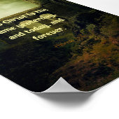 ヘブル13:8同じ昨日、明日、永遠 ポスター (角)