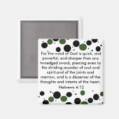 ヘブル4:12磁石 マグネット (正面/裏面)