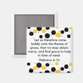 ヘブル4:16磁石 マグネット (正面/裏面)