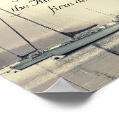 ヘブル6:19私の魂のためのイエスのいかりは、ヨット ポスター (角)