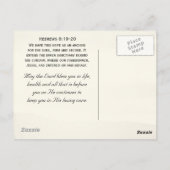 ヘブル6:19私の魂のためのイエスのいかりは、ヨット ポストカード (裏面)