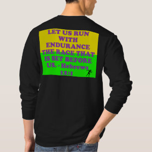 ヘブレウス12:1の聖書の一節。 Tシャツ