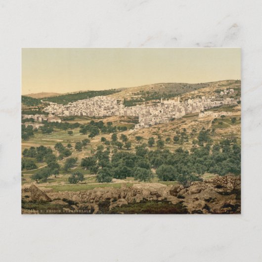 ヘブロンの古い印刷物 - 族長の町 ポストカード (正面)