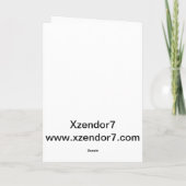 ヘブンアンジェルウィングクロスフラクタルグリーティングカード カード (裏面)