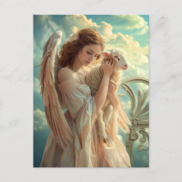 ヘブンセレニティシムエンジェルと子羊 ポストカード